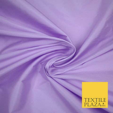 LILAC Premium Plain Dyed Faux Matte Silk TAFFETA Dress Fabric Material 3158