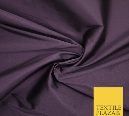 MAUVE Premium Plain Dyed Faux Matte Silk TAFFETA Dress Fabric Material 3159