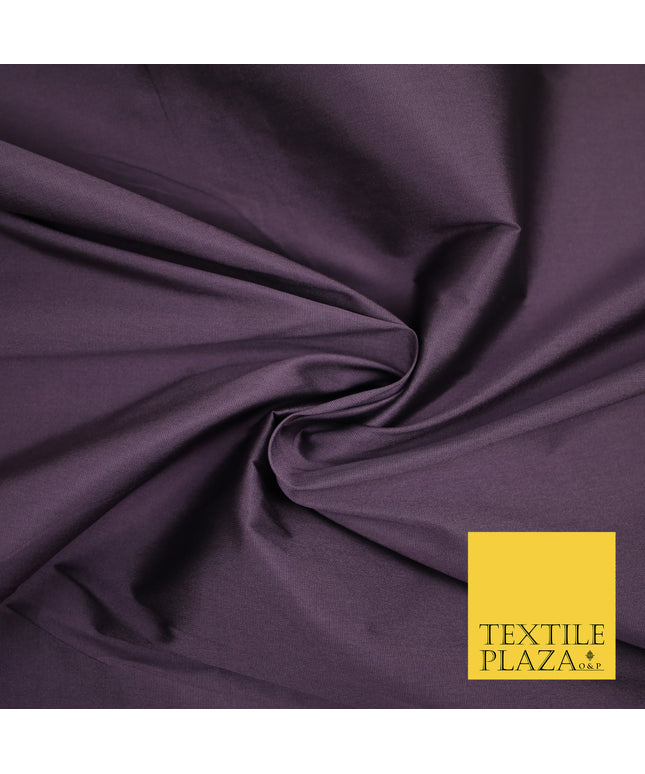 MAUVE Premium Plain Dyed Faux Matte Silk TAFFETA Dress Fabric Material 3159