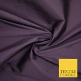 MAUVE Premium Plain Dyed Faux Matte Silk TAFFETA Dress Fabric Material 3159