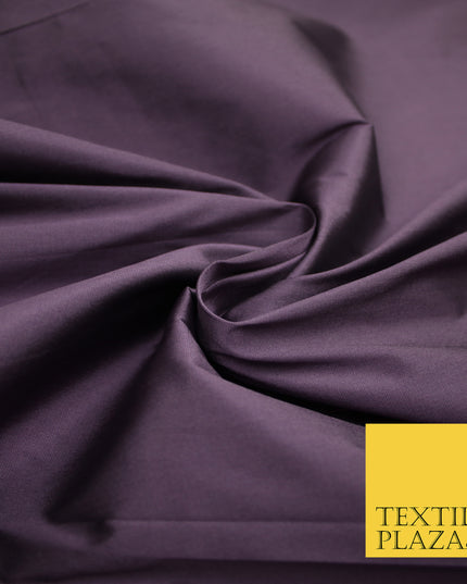 MAUVE Premium Plain Dyed Faux Matte Silk TAFFETA Dress Fabric Material 3159