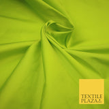 FLO GREEN / PARROT / LIME Premium Plain Dyed Faux Matte Silk TAFFETA Dress Fabric Material 3160