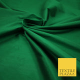 EMERALD GREEN Premium Plain Dyed Faux Matte Silk TAFFETA Dress Fabric Material 3162