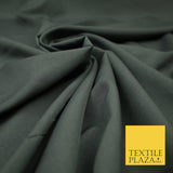 GUNMETAL GREY Plain Dyed Soft Powder Crepe Matt Lining Dress 100% Polyester Budget Fabric 44" 3236
