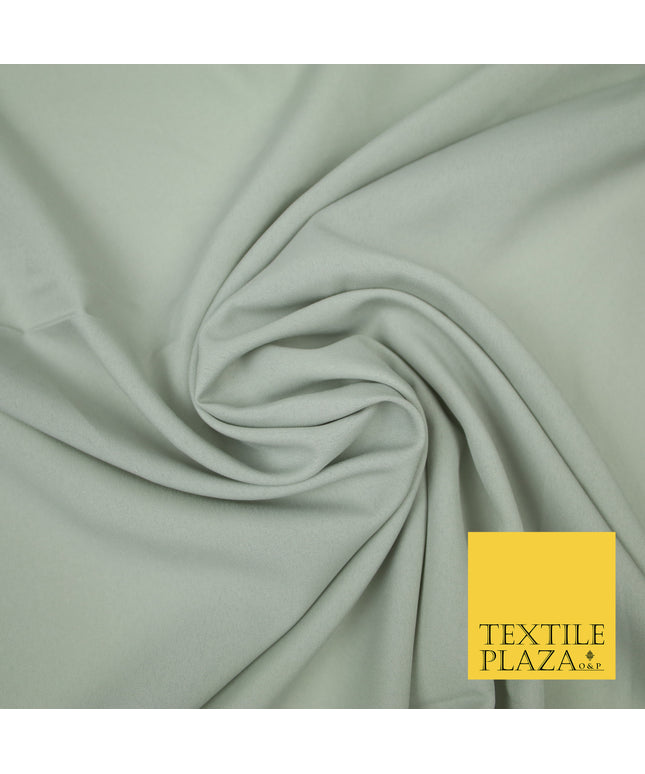 SILVER GREY Plain Dyed Soft Powder Crepe Matt Lining Dress 100% Polyester Budget Fabric 44" 3238