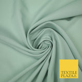 LIGHT GREY Plain Dyed Soft Powder Crepe Matt Lining Dress 100% Polyester Budget Fabric 44" 3239