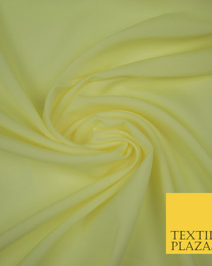 CREAM Plain Dyed Soft Powder Crepe Matt Lining Dress 100% Polyester Budget Fabric 44" 3243