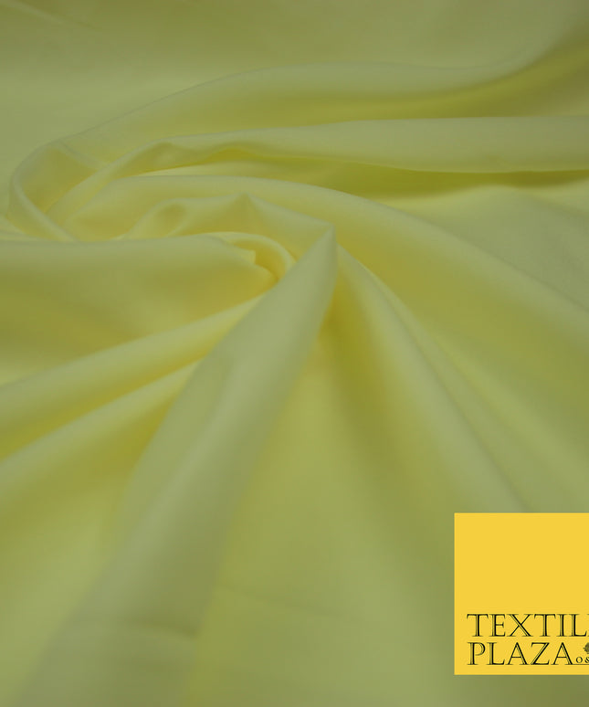 CREAM Plain Dyed Soft Powder Crepe Matt Lining Dress 100% Polyester Budget Fabric 44" 3243
