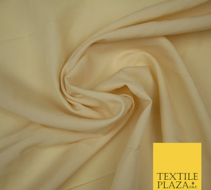 ECRU Plain Dyed Soft Powder Crepe Matt Lining Dress 100% Polyester Budget Fabric 44" 3244