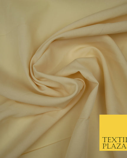 ECRU Plain Dyed Soft Powder Crepe Matt Lining Dress 100% Polyester Budget Fabric 44" 3244