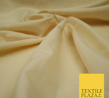 ECRU Plain Dyed Soft Powder Crepe Matt Lining Dress 100% Polyester Budget Fabric 44" 3244