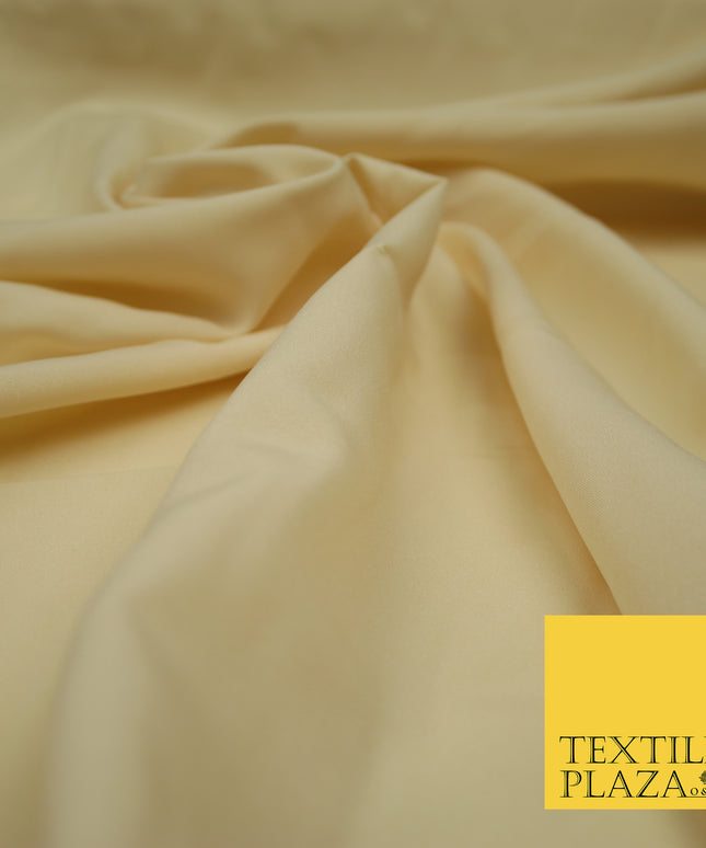 ECRU Plain Dyed Soft Powder Crepe Matt Lining Dress 100% Polyester Budget Fabric 44" 3244