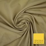 BEIGE Plain Dyed Soft Powder Crepe Matt Lining Dress 100% Polyester Budget Fabric 44" 3247