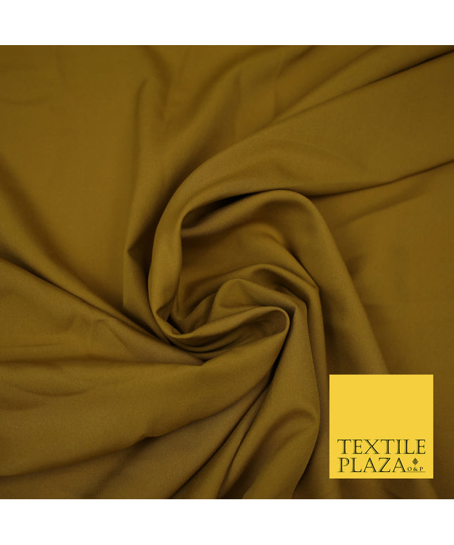 GINGER Plain Dyed Soft Powder Crepe Matt Lining Dress 100% Polyester Budget Fabric 44" 3250