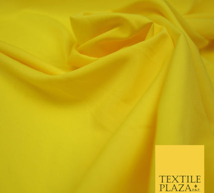 YELLOW Plain Dyed Soft Powder Crepe Matt Lining Dress 100% Polyester Budget Fabric 44" 3253