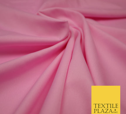 LIGHT PINK Plain Dyed Soft Powder Crepe Matt Lining Dress 100% Polyester Budget Fabric 44" 3259