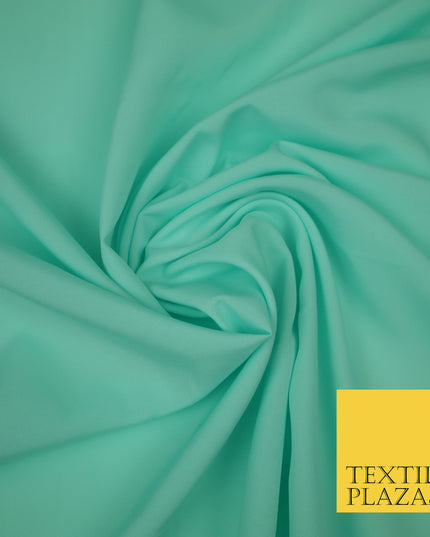 MINT Plain Dyed Soft Powder Crepe Matt Lining Dress 100% Polyester Budget Fabric 44" 3261