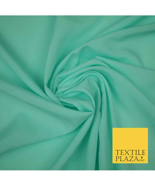 MINT Plain Dyed Soft Powder Crepe Matt Lining Dress 100% Polyester Budget Fabric 44" 3261