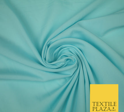 BABY BLUE Plain Dyed Soft Powder Crepe Matt Lining Dress 100% Polyester Budget Fabric 44" 3263