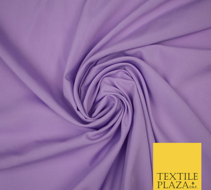 LILAC Plain Dyed Soft Powder Crepe Matt Lining Dress 100% Polyester Budget Fabric 44" 3265