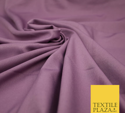 MAUVE Plain Dyed Soft Powder Crepe Matt Lining Dress 100% Polyester Budget Fabric 44" 3267