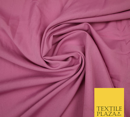 DUSTY PINK 2 Plain Dyed Soft Powder Crepe Matt Lining Dress 100% Polyester Budget Fabric 44" 3269