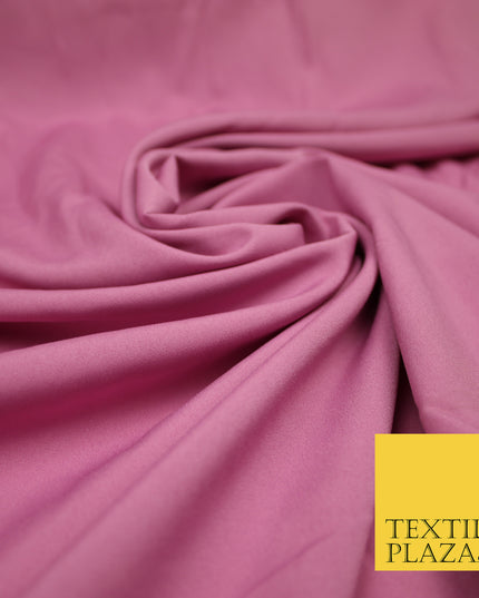 DUSTY PINK 2 Plain Dyed Soft Powder Crepe Matt Lining Dress 100% Polyester Budget Fabric 44" 3269