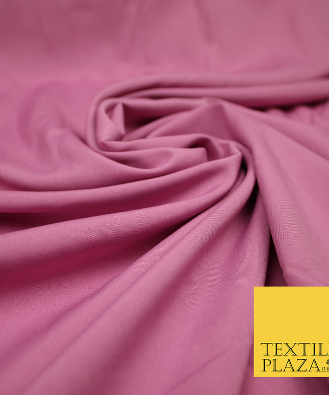 DUSTY PINK 2 Plain Dyed Soft Powder Crepe Matt Lining Dress 100% Polyester Budget Fabric 44" 3269
