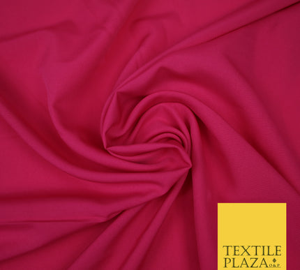 CANDY PINK Plain Dyed Soft Powder Crepe Matt Lining Dress 100% Polyester Budget Fabric 44" 3271