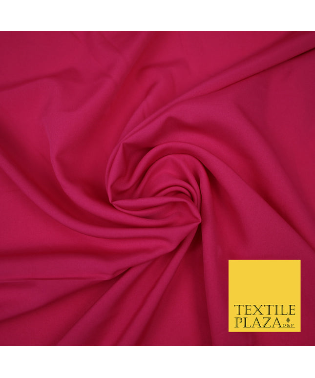 CANDY PINK Plain Dyed Soft Powder Crepe Matt Lining Dress 100% Polyester Budget Fabric 44" 3271
