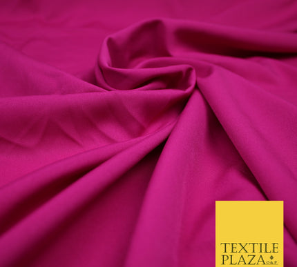 CERISE PINK Plain Dyed Soft Powder Crepe Matt Lining Dress 100% Polyester Budget Fabric 44" 3272