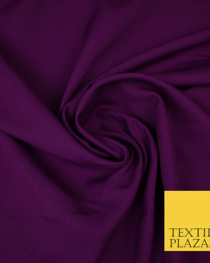 PLUM Plain Dyed Soft Powder Crepe Matt Lining Dress 100% Polyester Budget Fabric 44" 3274