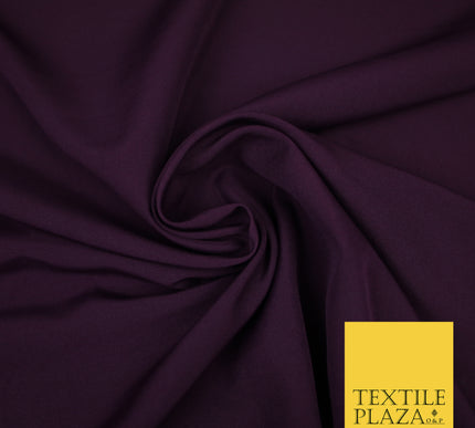 MULBERRY Plain Dyed Soft Powder Crepe Matt Lining Dress 100% Polyester Budget Fabric 44" 3275