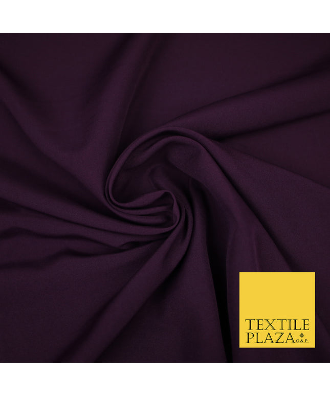 MULBERRY Plain Dyed Soft Powder Crepe Matt Lining Dress 100% Polyester Budget Fabric 44" 3275