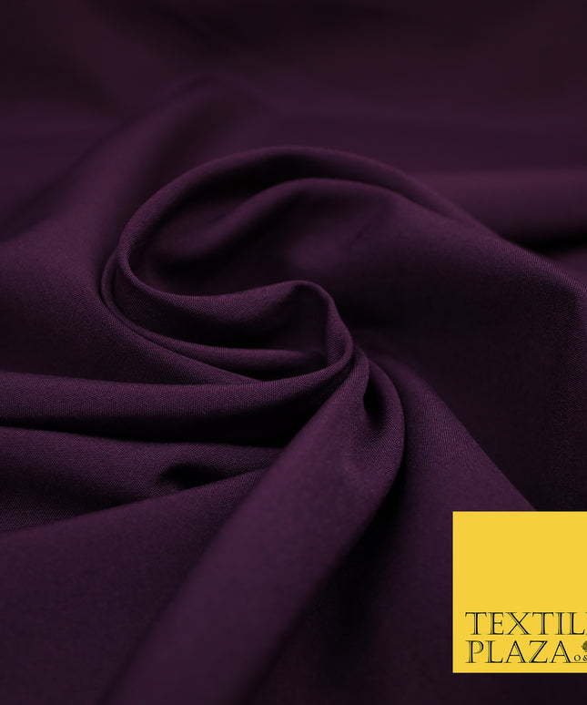 MULBERRY Plain Dyed Soft Powder Crepe Matt Lining Dress 100% Polyester Budget Fabric 44" 3275