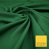 MILITARY GREEN Plain Dyed Soft Powder Crepe Matt Lining Dress 100% Polyester Budget Fabric 44" 3284