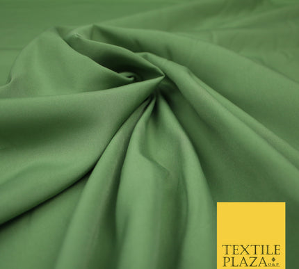 SAGE GREEN Plain Dyed Soft Powder Crepe Matt Lining Dress 100% Polyester Budget Fabric 44" 3289