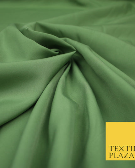 SAGE GREEN Plain Dyed Soft Powder Crepe Matt Lining Dress 100% Polyester Budget Fabric 44" 3289