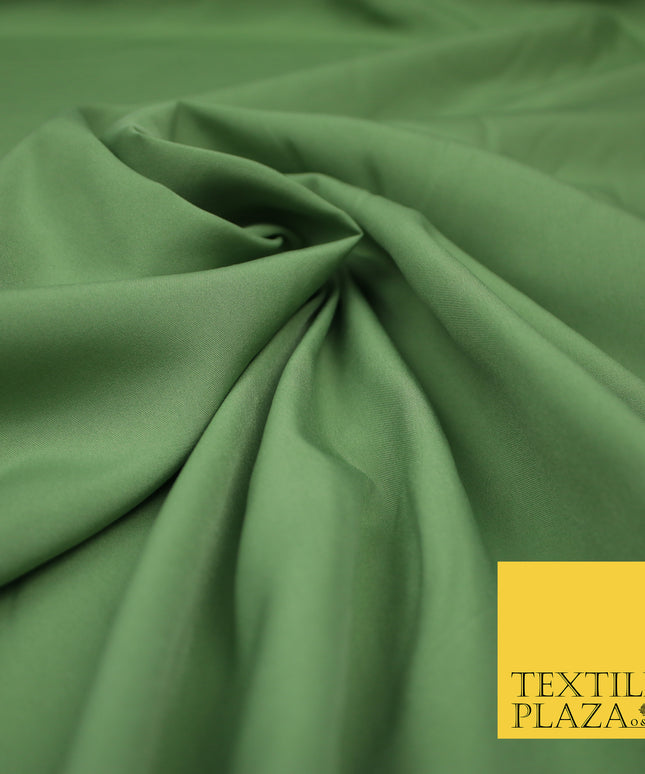 SAGE GREEN Plain Dyed Soft Powder Crepe Matt Lining Dress 100% Polyester Budget Fabric 44" 3289