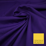 CADBURY PURPLE Plain Dyed Soft Powder Crepe Matt Lining Dress 100% Polyester Budget Fabric 44" 3295